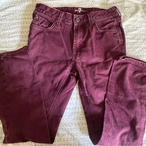 Boys Burgundy Jeans